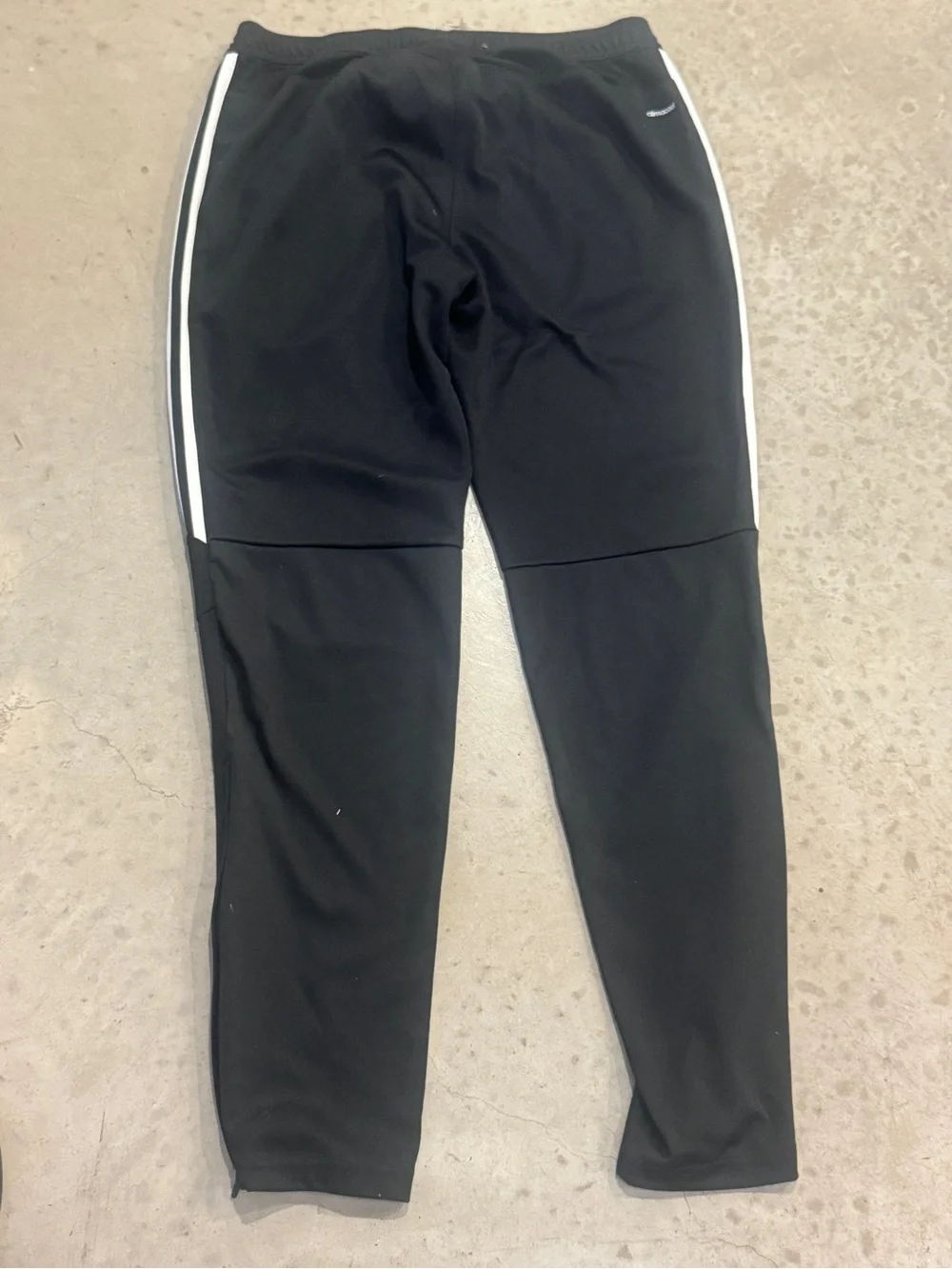 adidas Black Track Pants with White Stripes